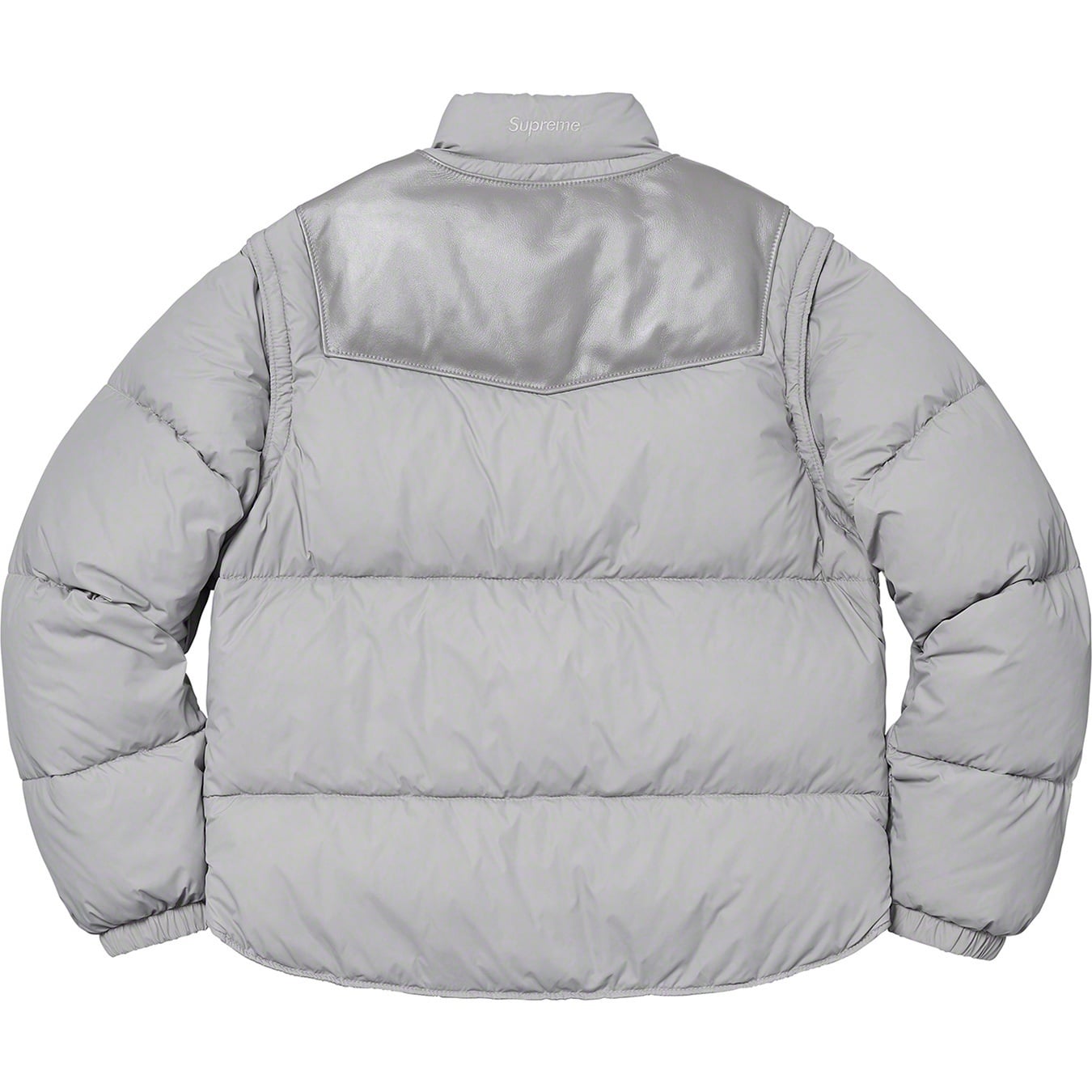 Supreme®/Schott® Down Leather Vest Puffy Jacket view 11
